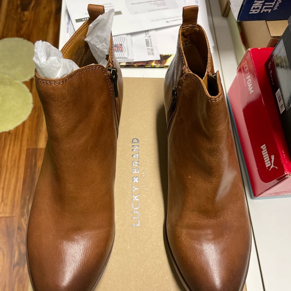 Lucky Brand Basel Bootie in Toffee - Picture 5 of 6
